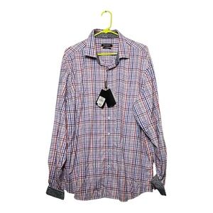 Men’s NWT Bugatchi Classic fit, long sleeve, button down top, size XXL
